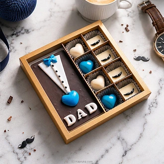 Dad Blue Heart Chocolate Gift Box