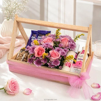 Elegant Bloom Treats Gift Tray