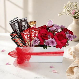 Her Special Day - Floral And Chocolate Gift Box