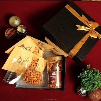 Golden Crunch Nutty Hamper Box - Top Selling Hampers In Sri Lanka