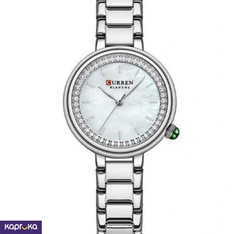 Curren Ladies Wrist Watch With Modern Silver Dial Stainless Stee