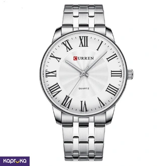 Curren Gents Wrist Watch With Stylish Dial Stainless Steel Silve