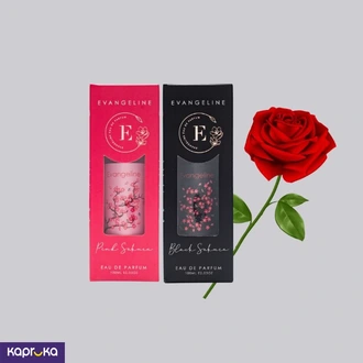Evangeline Pink Sakura And Black Sakura With Artificial Free Rose