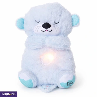 Huggable Breathing Teddy Bear Pastel Blue For Kids 30cm