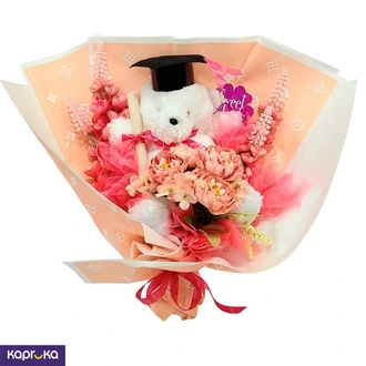 Graduation Teddy Blossom Bouquet