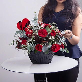 A Love So Beautiful Flower Arrangement With 16 Red Roses