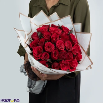 Elegant 30 Red Roses Premium Bouquet